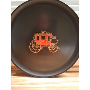 Couroc Serving Tray Stagecoach Round Monterey California Plate